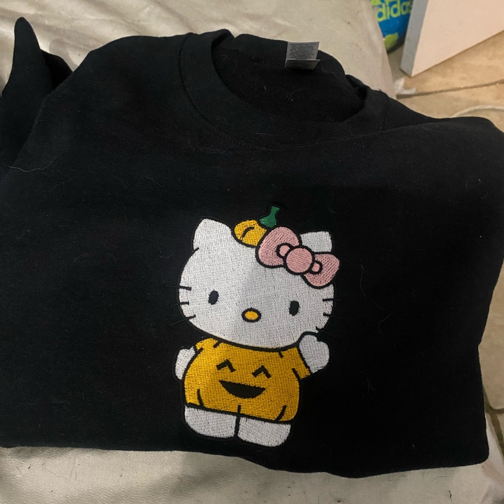 Handmade hello kitty crew neck